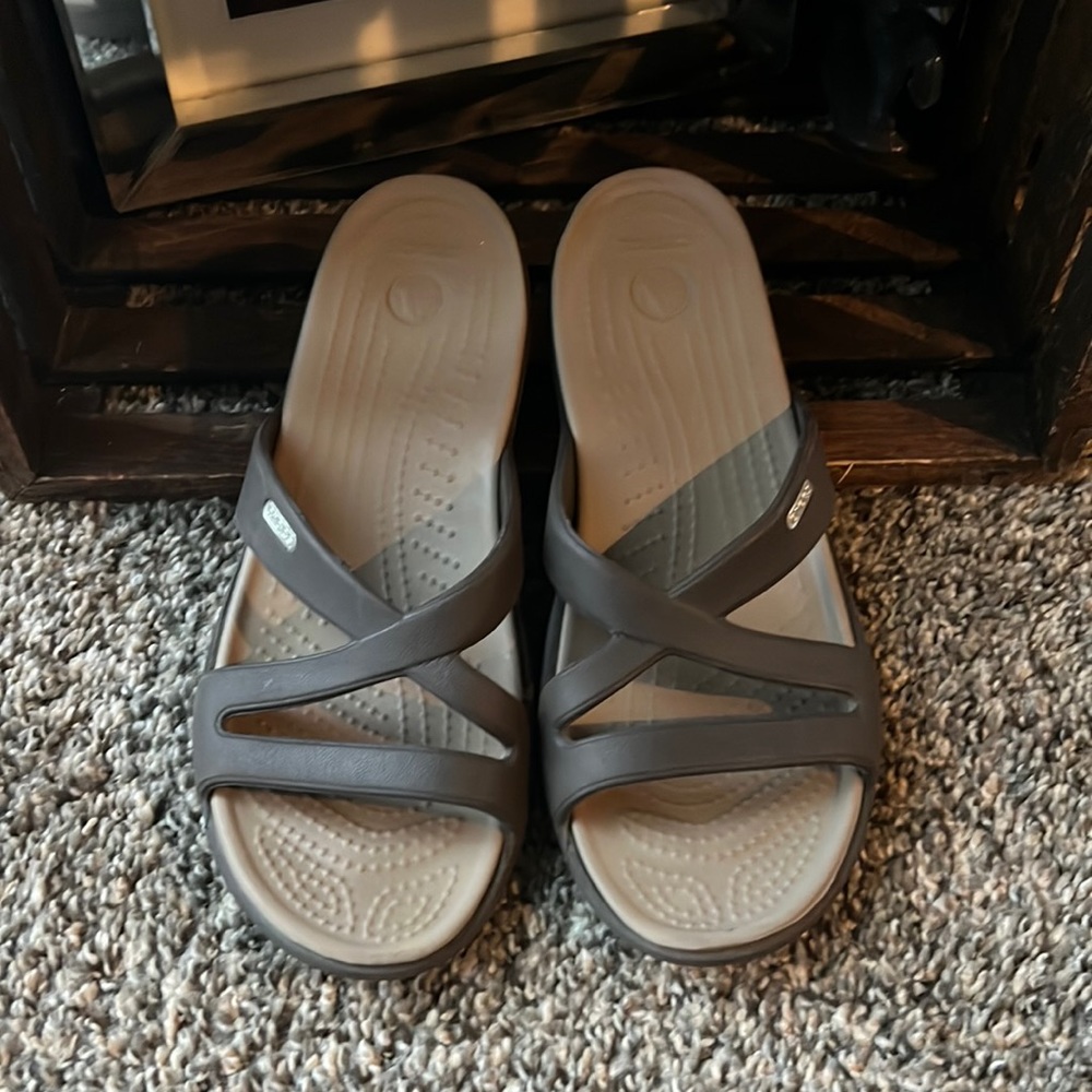 Brown Crocs